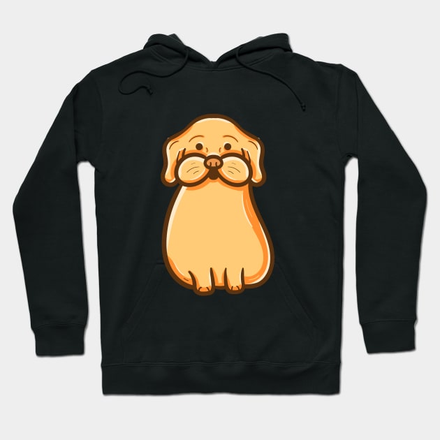 Yellow cute dog Hoodie by happymonday